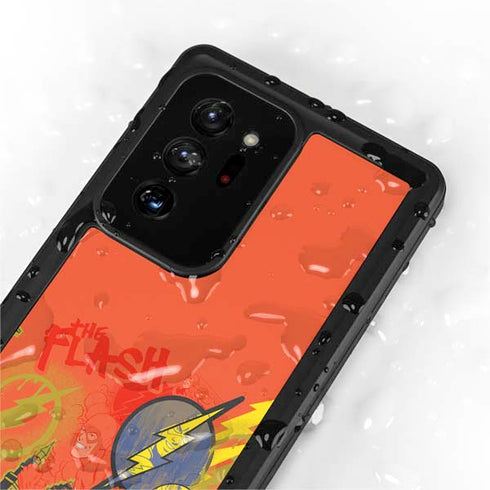 DC Comics The Flash City Collage Art Galaxy Note20 Ultra 5G Waterproof Case